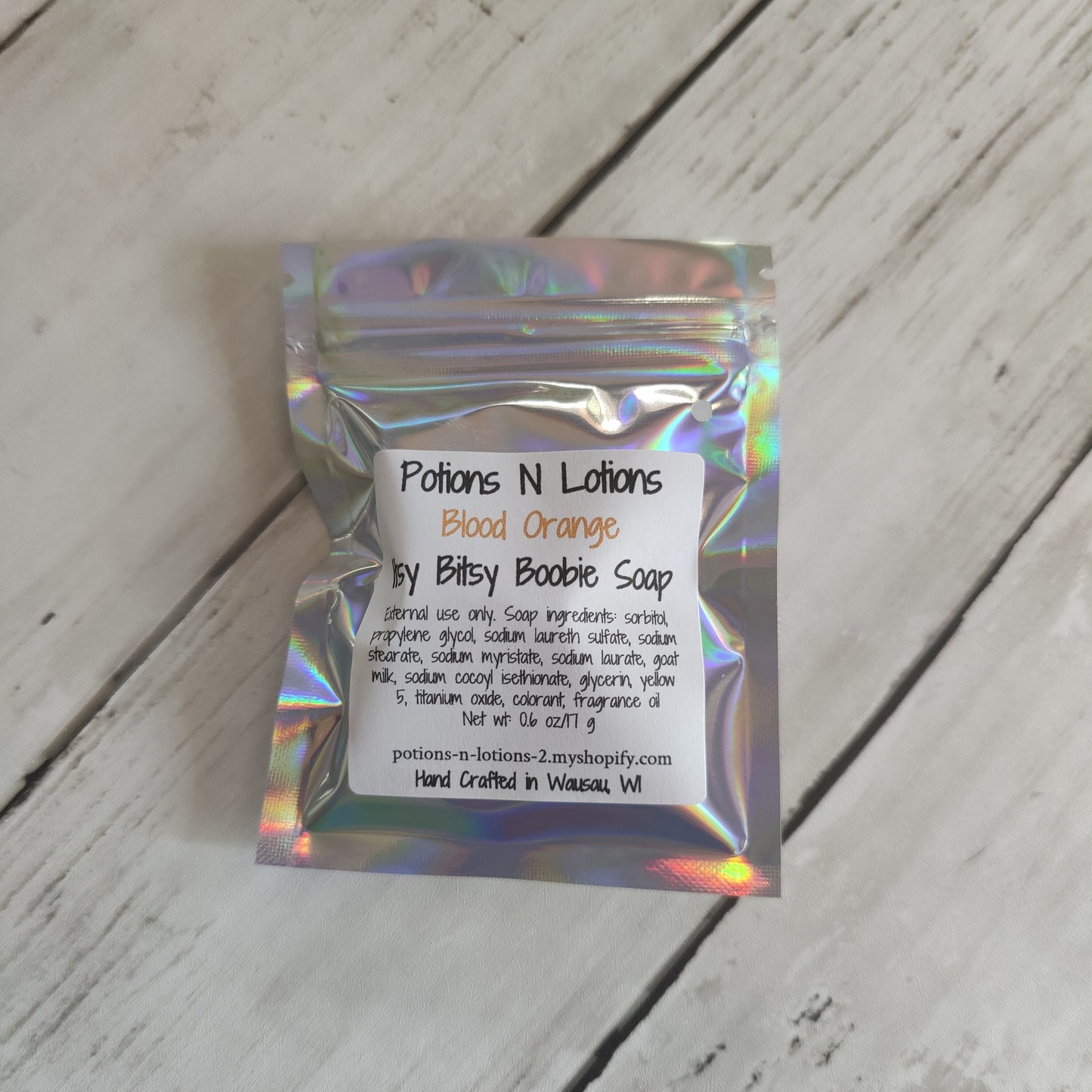 Blood Orange Itsy Bitsy Boobie Soap