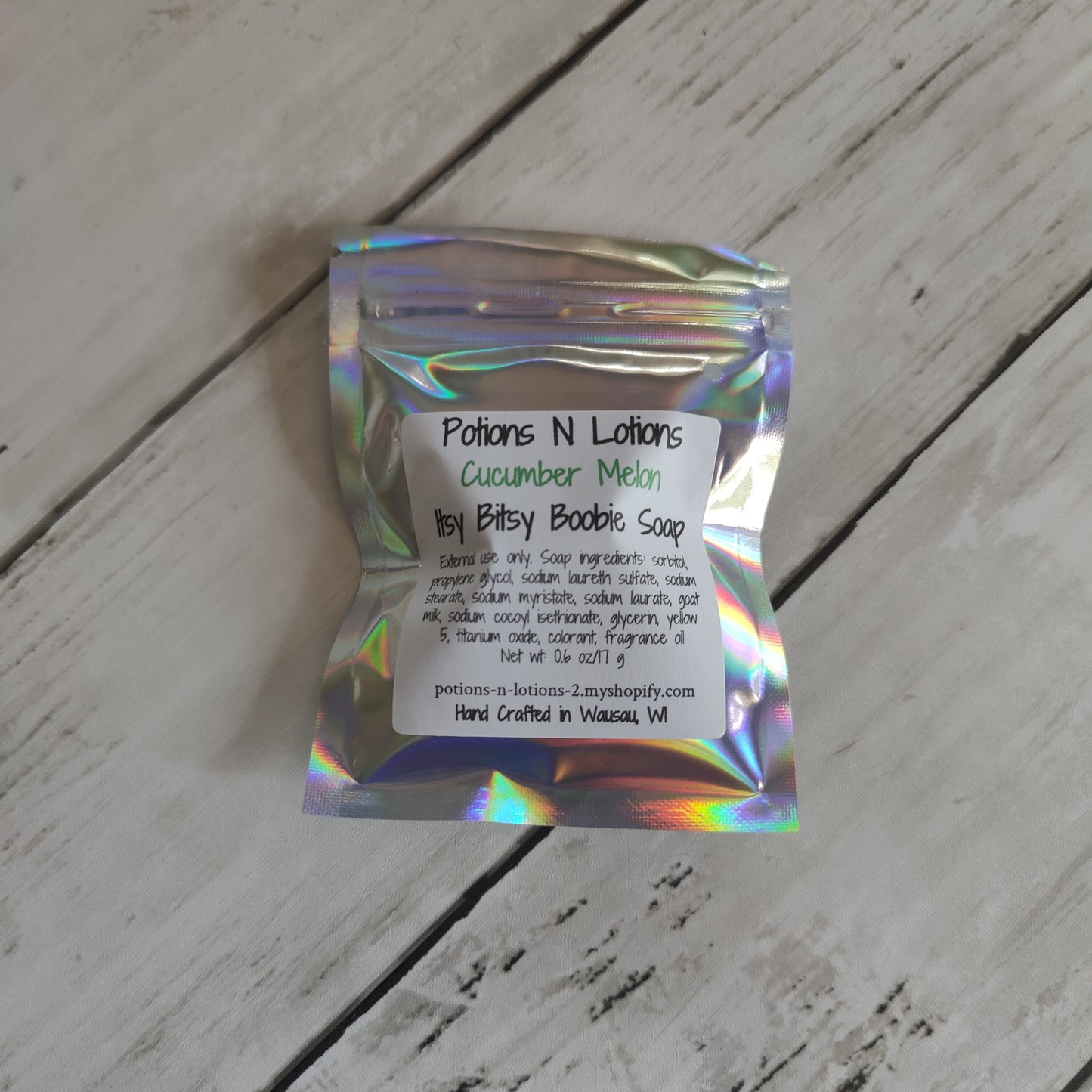 Cucumber Melon Itsy Bitsy Boobie Soap