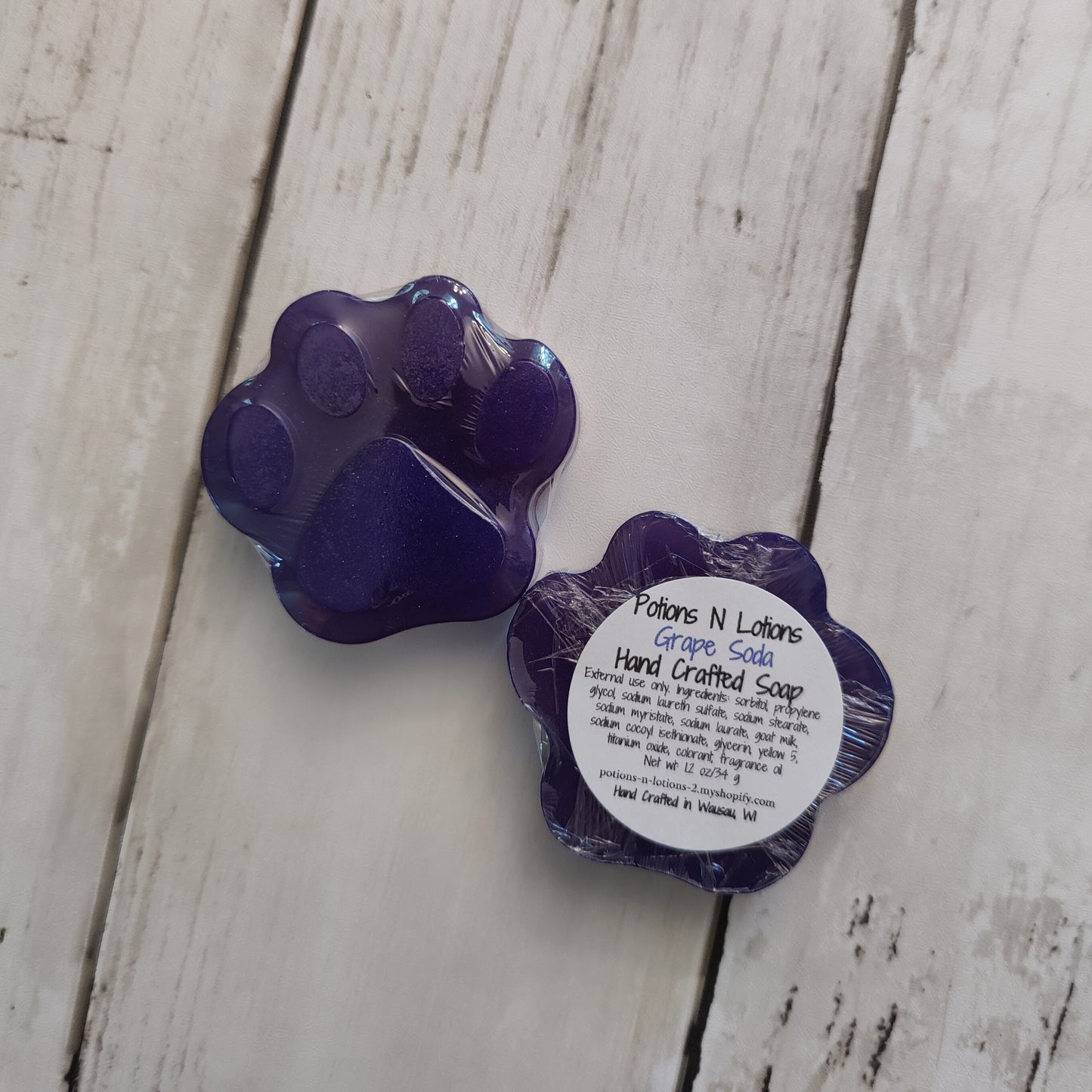 Paw Print Soap Bars-single