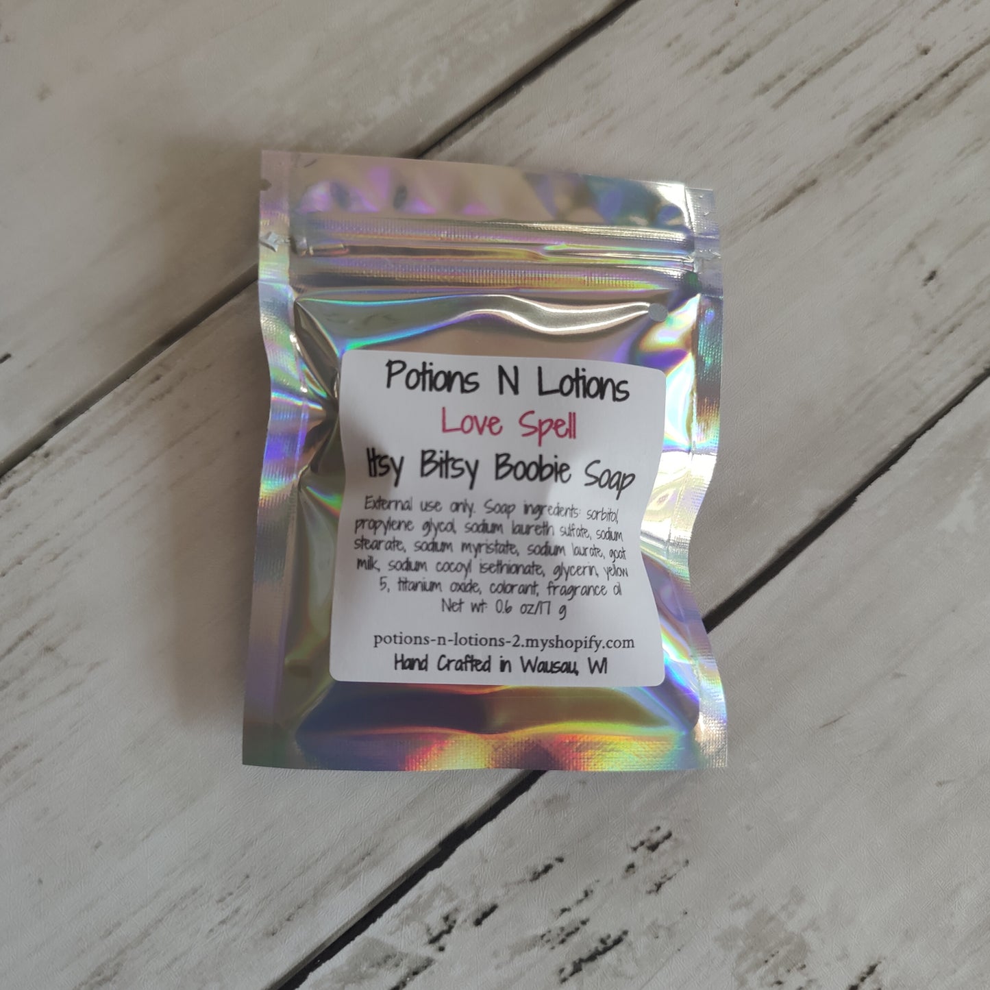 Love Spell Itsy Bitsy Boobie Soap
