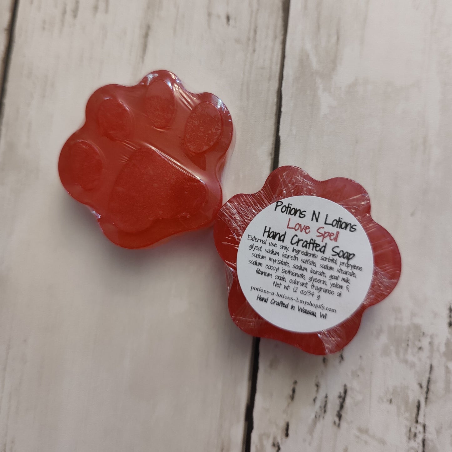 Paw Print Soap Bars-single