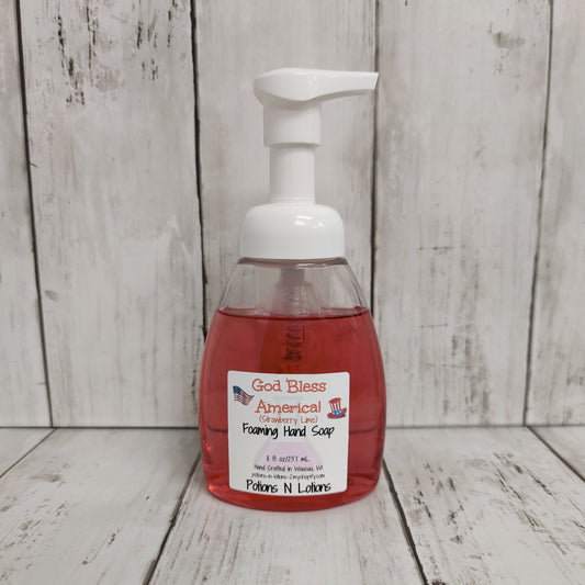 God Bless America (strawberry lime) Foaming Hand Soap