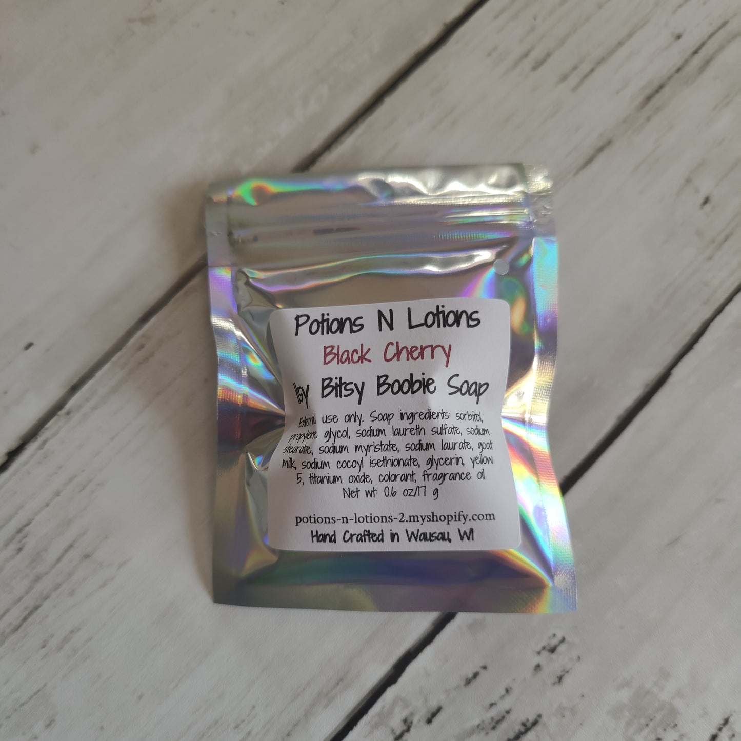 Black Cherry Itsy Bitsy Boobie Soap