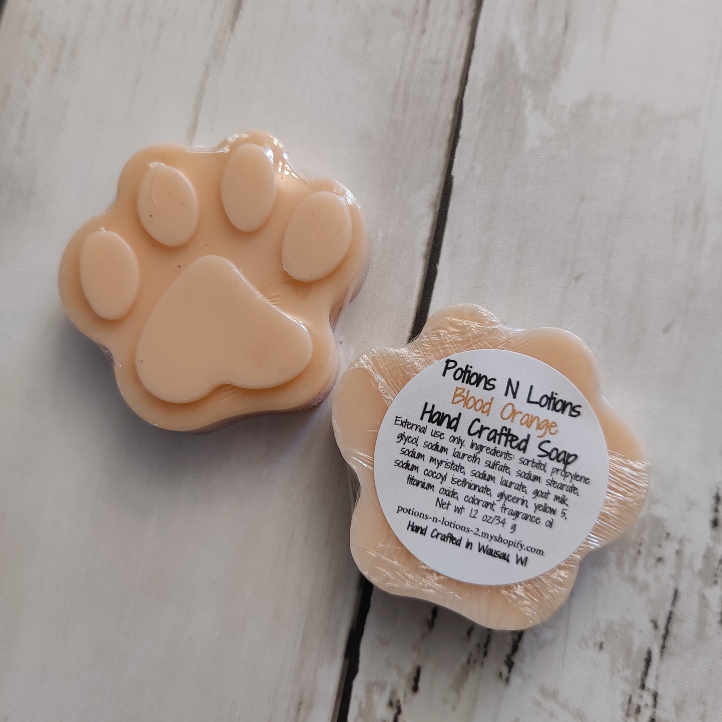 Paw Print Soap Bars-single