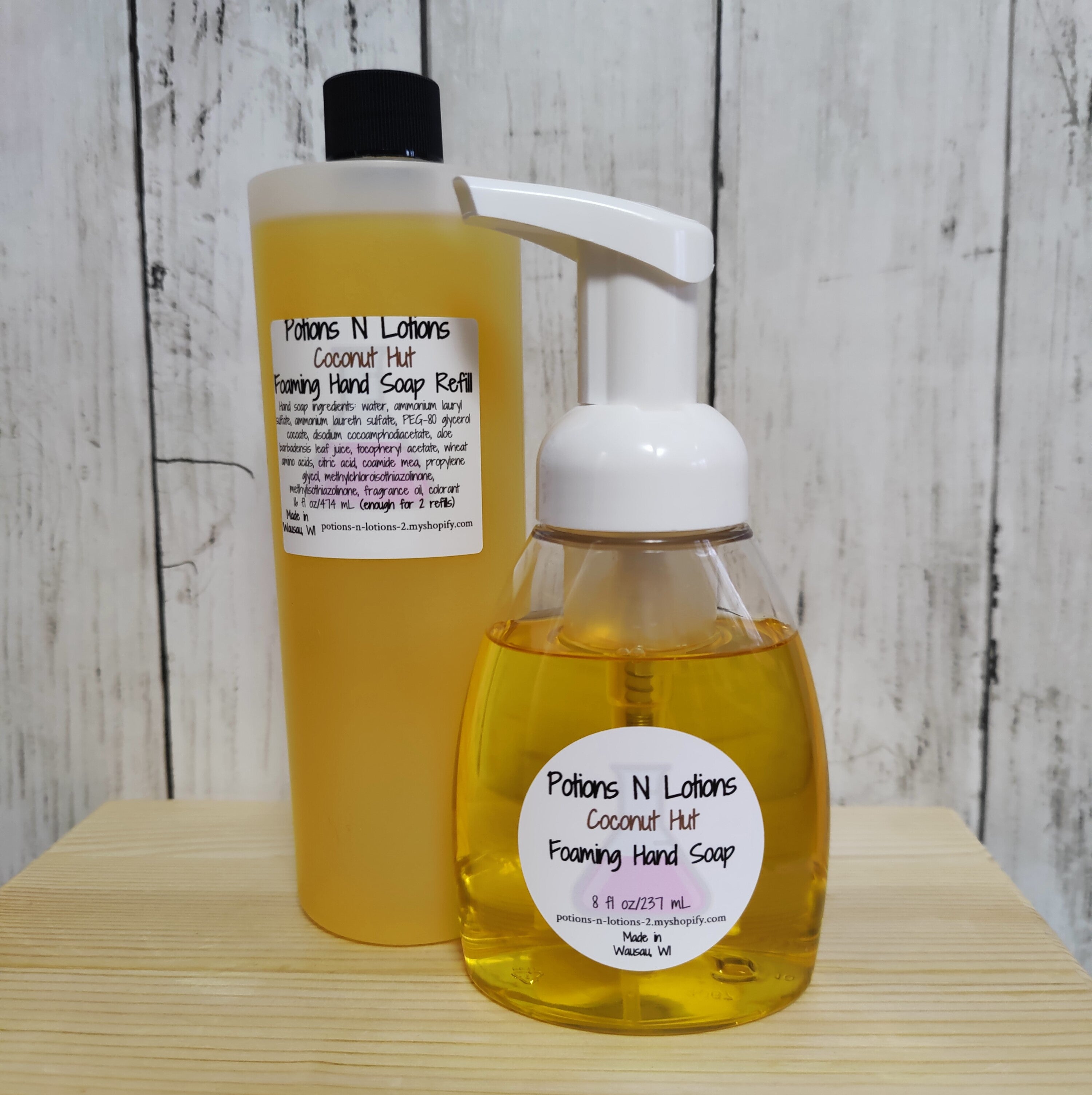 Coconut Hut Foaming Hand Soap – Potions N Lotions