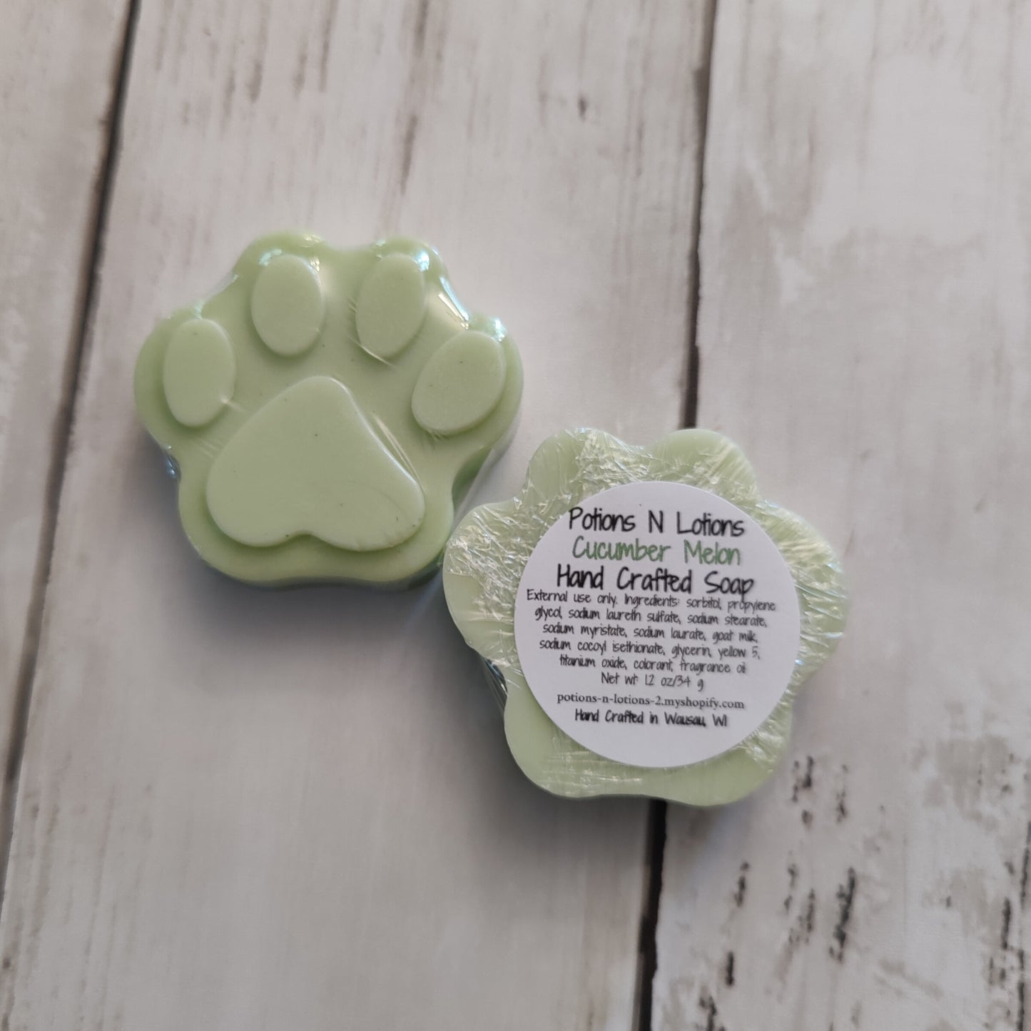 Paw Print Soap Bars-single