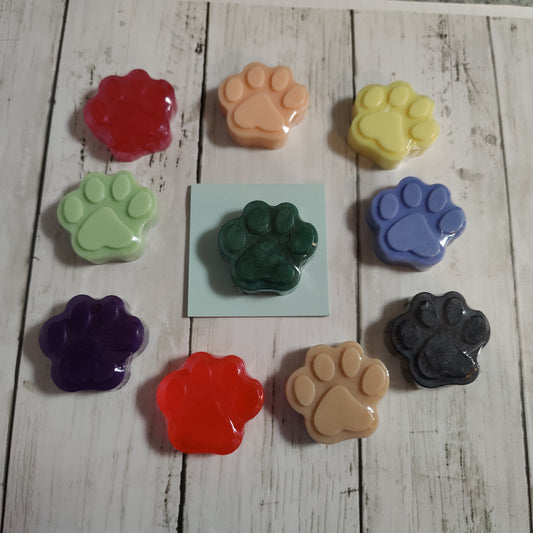 Paw Print Soap Bars-one of each scent