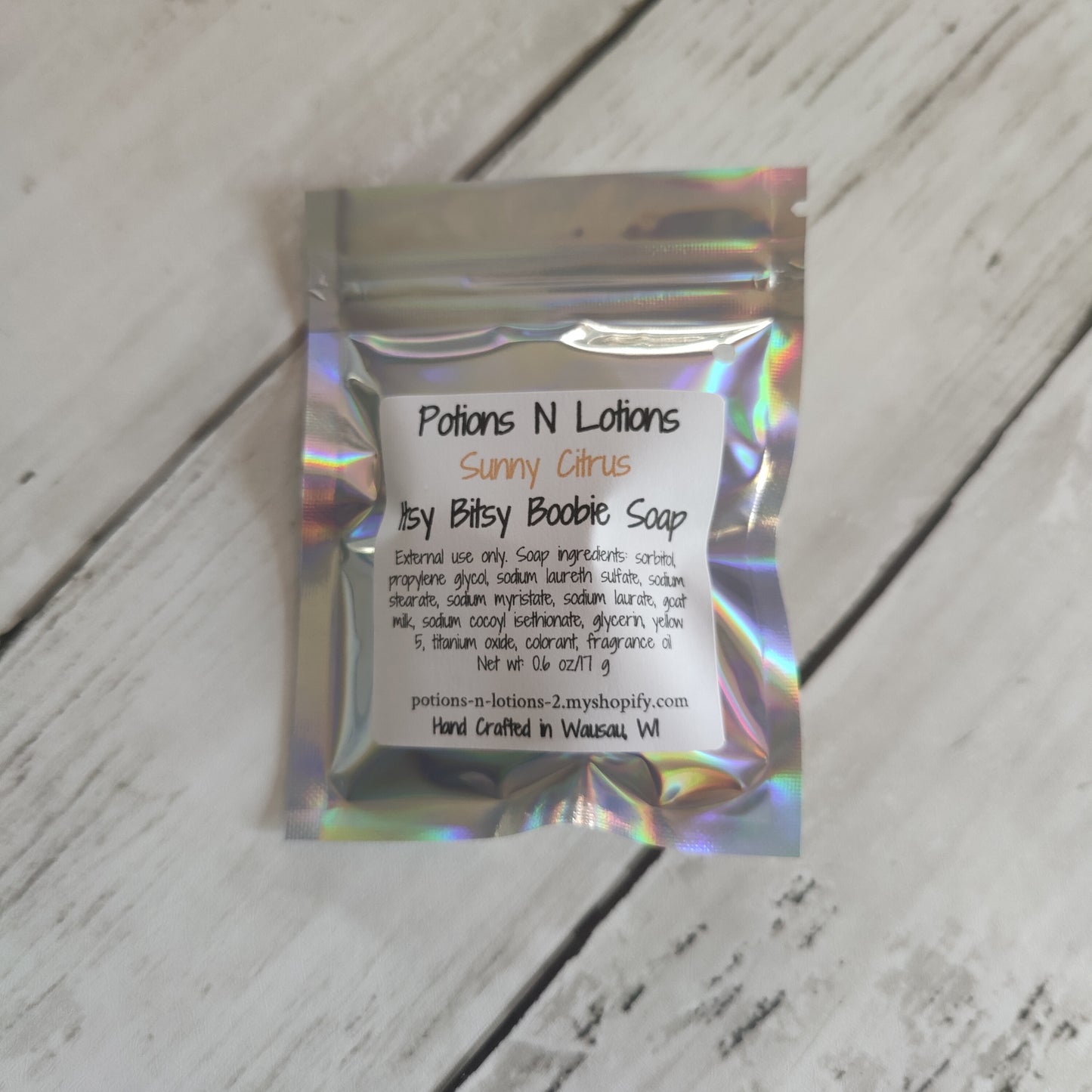 Sunny Citrus Itsy Bitsy Boobie Soap