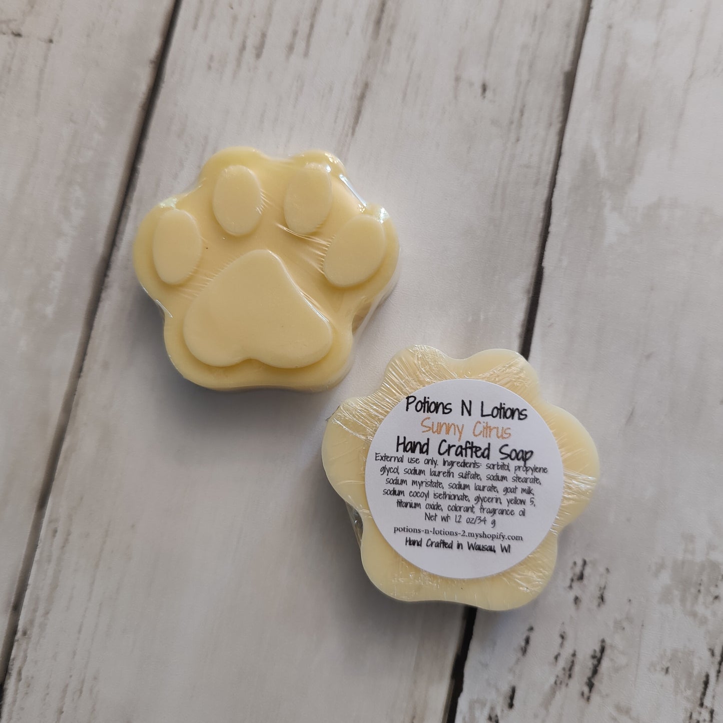 Paw Print Soap Bars-single