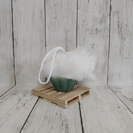 Cucumber Melon Scrubby Soap