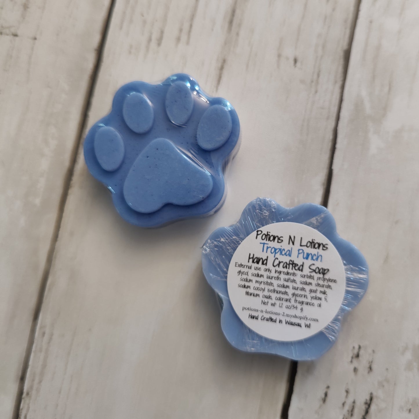 Paw Print Soap Bars-single